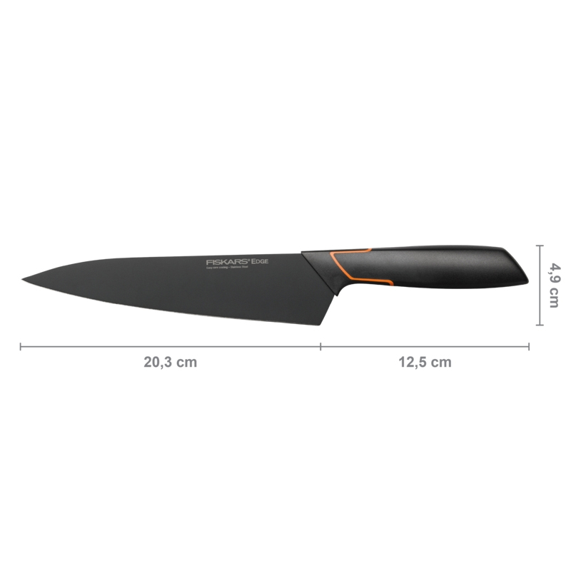 Cutitul bucatarului, Fiskars, Edge, lama inoxidabila, 20.3 cm