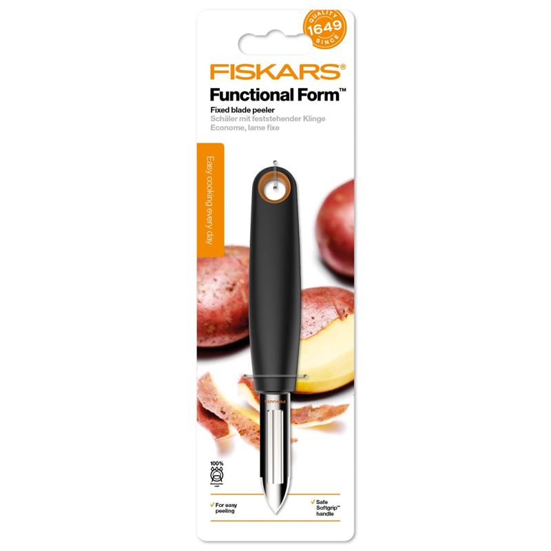 Dispozitiv de curatat legume Fiskars, FunctionalForm, lama fixa, 267 mm, 40 g