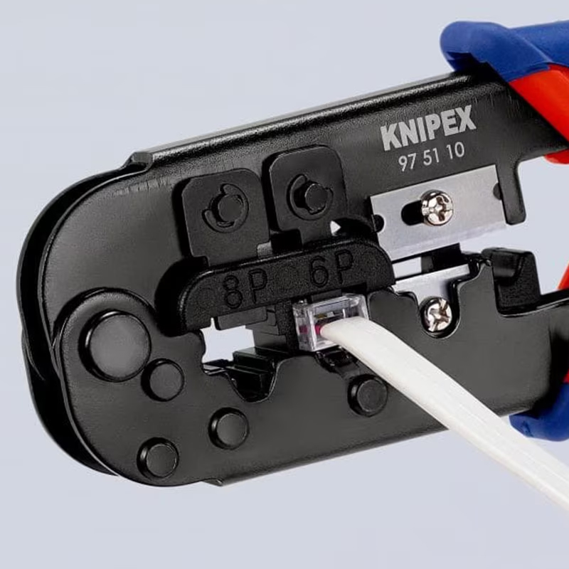 Cleste pentru sertizat mufe RJ11/12/45, KNIPEX, 190 mm