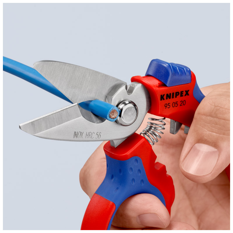 Foarfeca pentru electricieni, angulara, cu sertizor, 160 mm, Knipex