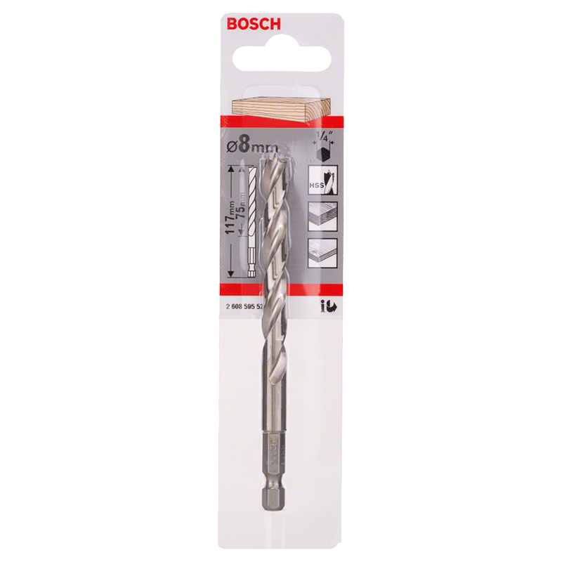 Burghiu pentru lemn, 8mm, Bosch