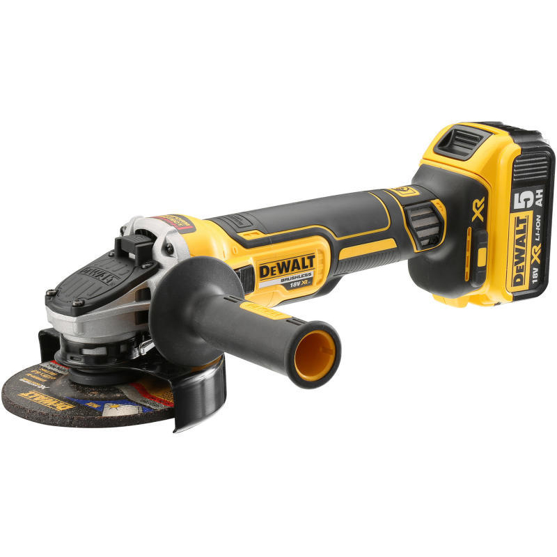 Set 4 scule DeWalt 18V: DCD796, DCF887, DCG405, DCH273, 3 x acu DCB184 5Ah, incarcator, TOUGH SYSTEM DS150+DS300