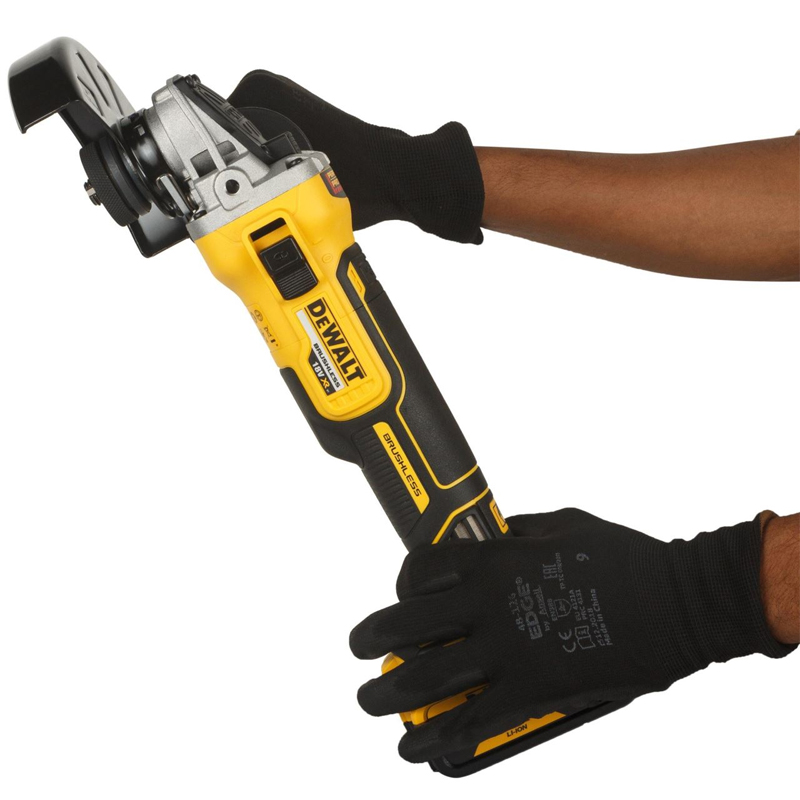 Polizor unghiular DeWALT, 125mm, 2x18V, 5.0Ah, 9000rpm, incarcator, cutie T-STAK, tip DCG405P2-QW