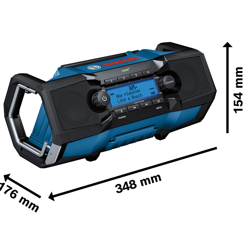 Radio santier 18V Li-Ion, SOLO, Bosch GPB 18V-2 SC