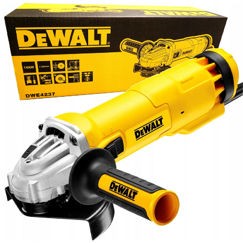 Polizor unghiular DeWALT, 125mm, 1400W, 11500rpm, tip DWE4237-QS