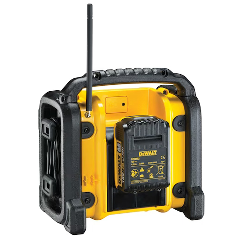 Radio santier dubla alimentare 230V/10.8-18V XR Li-Ion, SOLO, DeWalt DCR020-QW