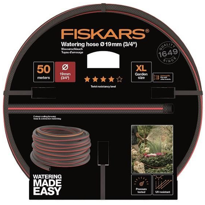 Furtun Fiskars Q4, 19 mm (3/4