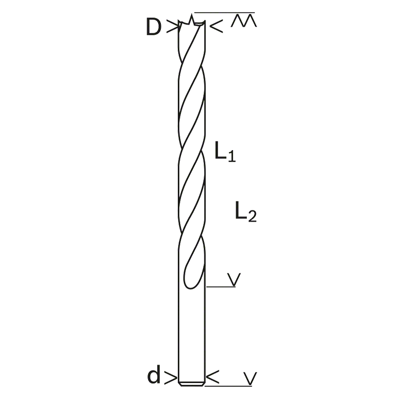 Burghiu pentru lemn, 4mm, Bosch