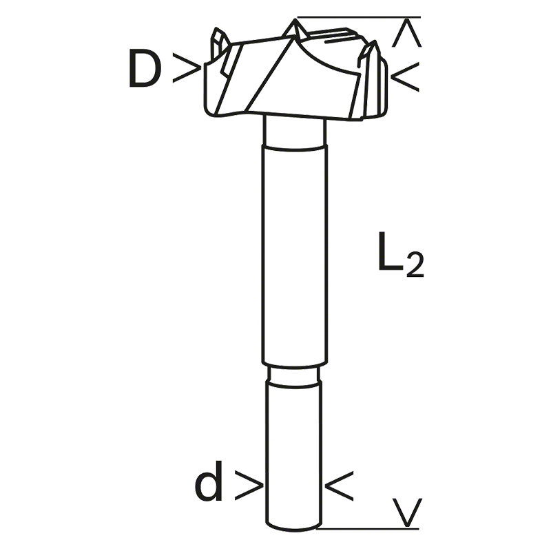 Burghiu freza pentru lemn, 30mm