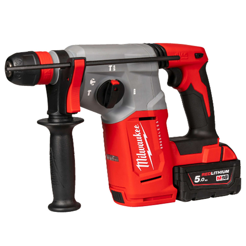 Ciocan rotopercutor SDS-Plus 2.3 J, 18V Li-Ion REDLITHIUM™, 2x5.0 Ah, cu accesorii, MILWAUKEE tip M18BLHX100P-502P