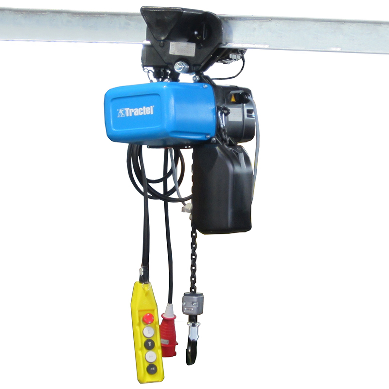 Palan electric cu lant profesional Tractel Tralift TT 1t, 2m/min, trifazat