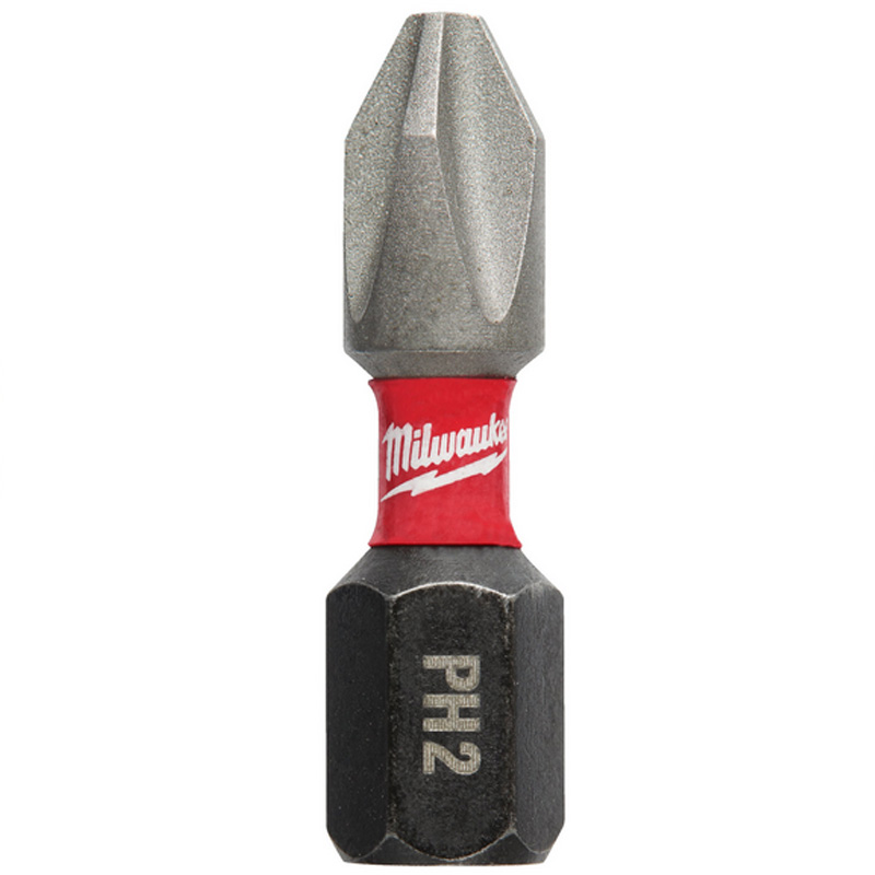 Varf Philips PH2, 25 mm, MILWAUKEE Shockwave Impact Duty™, set 2 buc.