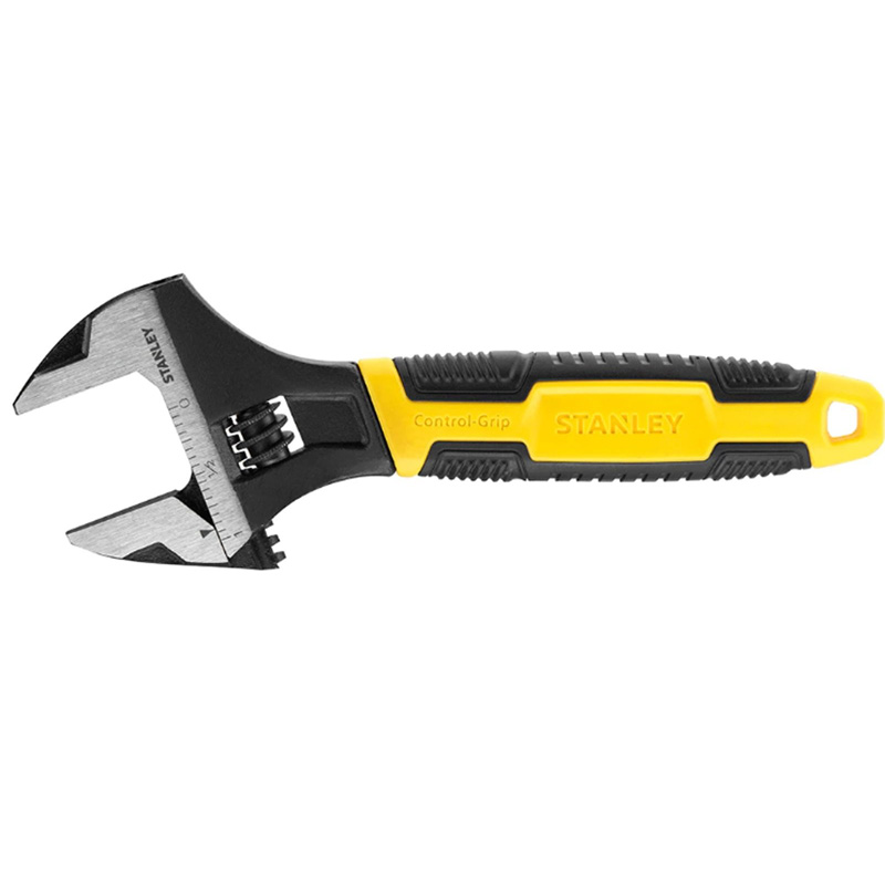 Cheie reglabila (engleza) STANLEY® cu maner bicomponent Control-Grip, 250 mm / 10