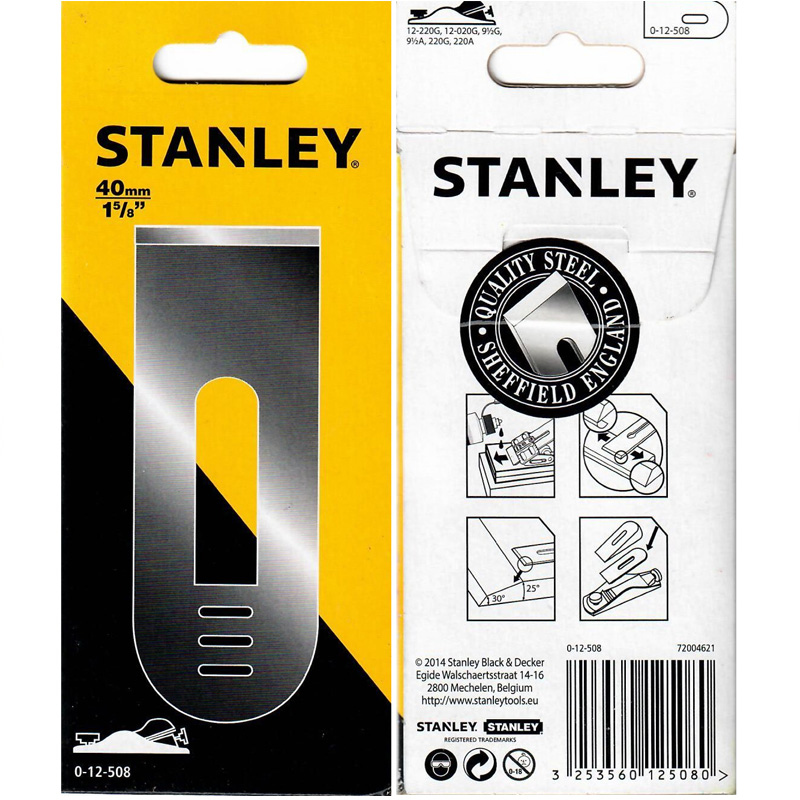 Cutit/lama fier pentru rindea bloc STANLEY®, 40 mm