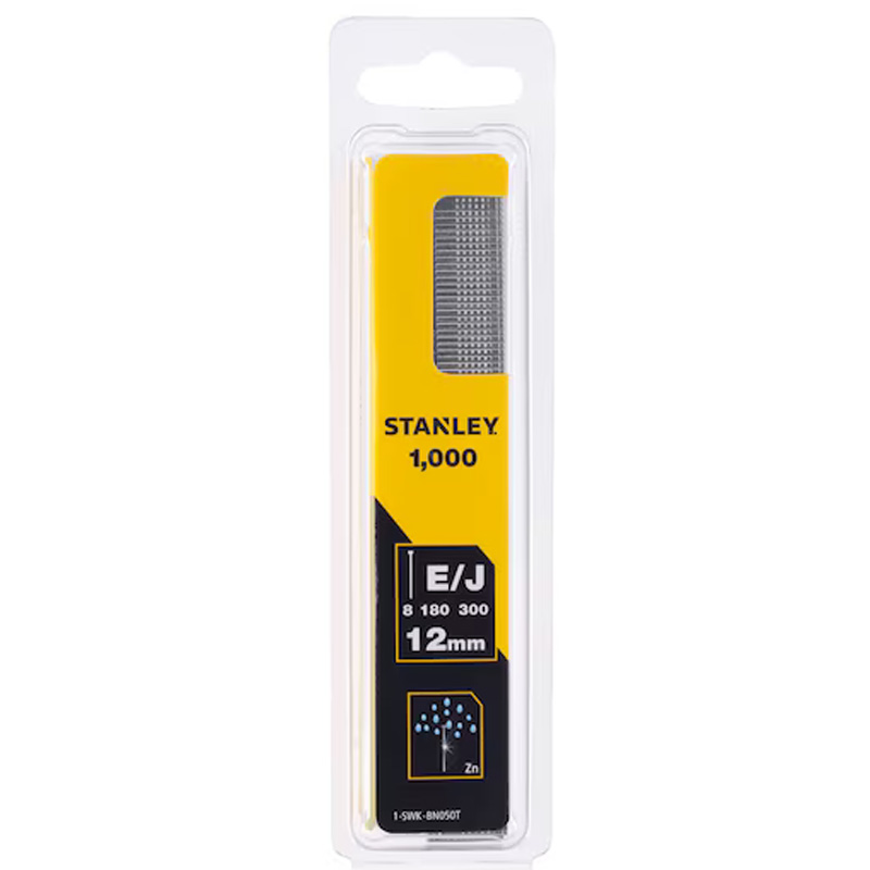 Cuie fara cap STANLEY®, 18 ga, tip J, 12 mm, 1.000 buc