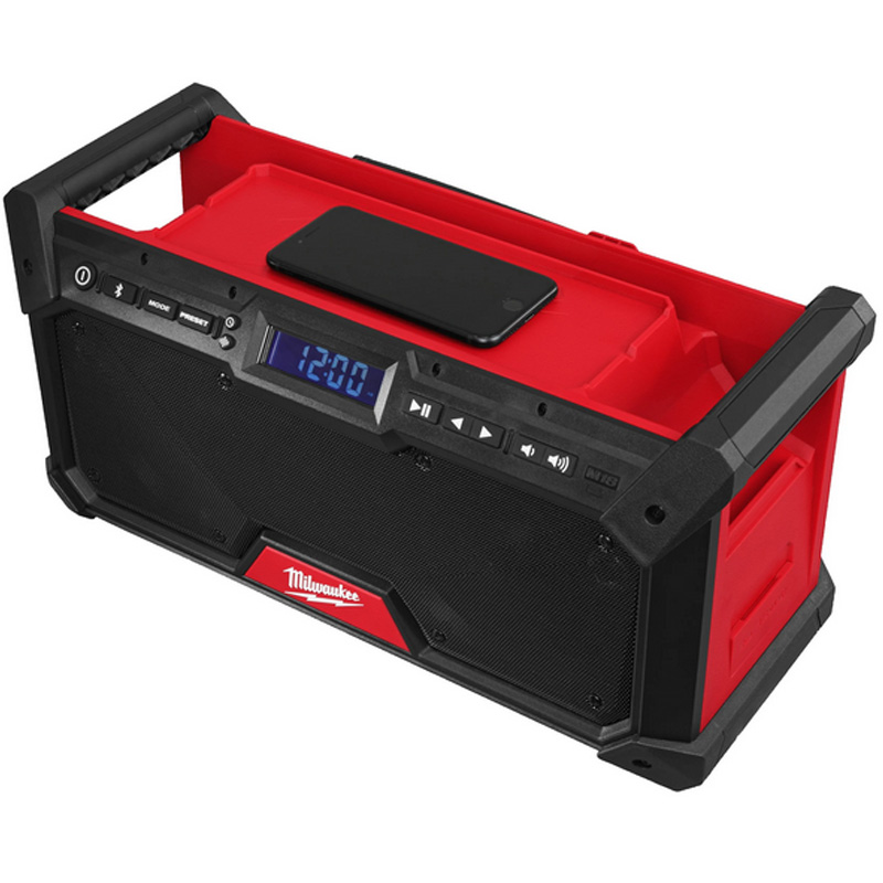 Radio santier cu dubla alimentare 220 V/18V REDLITHIUM™, SOLO, Milwaukee M18 RADDAB+G2