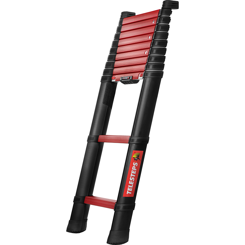Scara telescopica pentru pompieri si salvare, Telesteps, Rescue Line, rosie, 3.5m, EN1147, 11 trepte, sarcina maxima 500kg