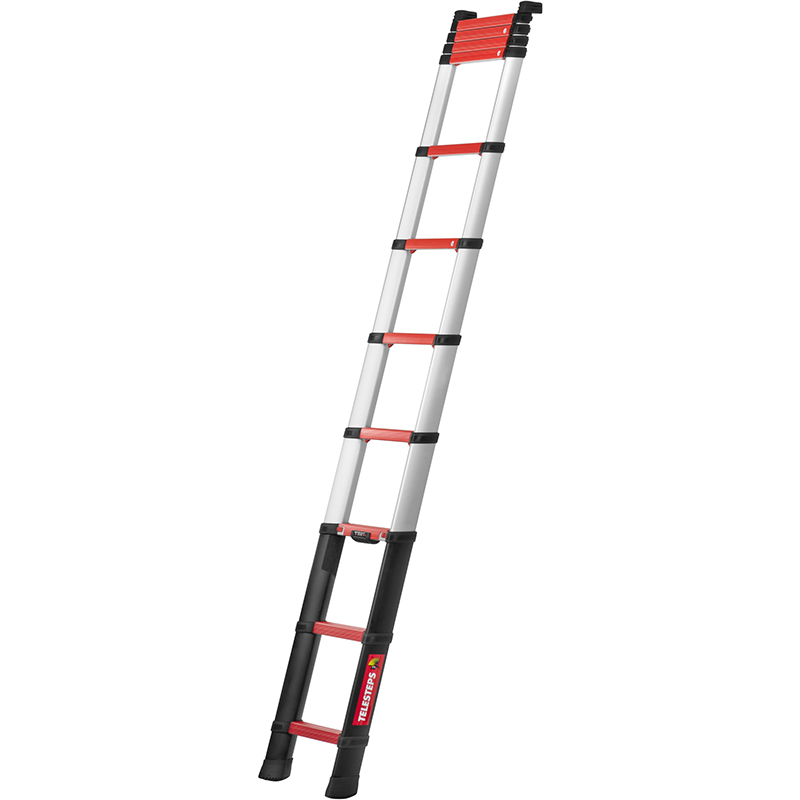 Scara telescopica pentru pompieri si salvare, Telesteps, Rescue Line, rosie, 3.5m, EN1147, 11 trepte, sarcina maxima 500kg