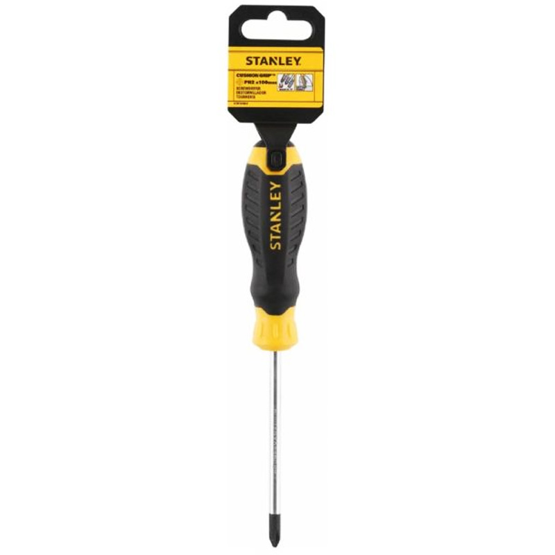 Surubelnita cruce STANLEY Cushion Grip™ Phillips PH2, 100 mm