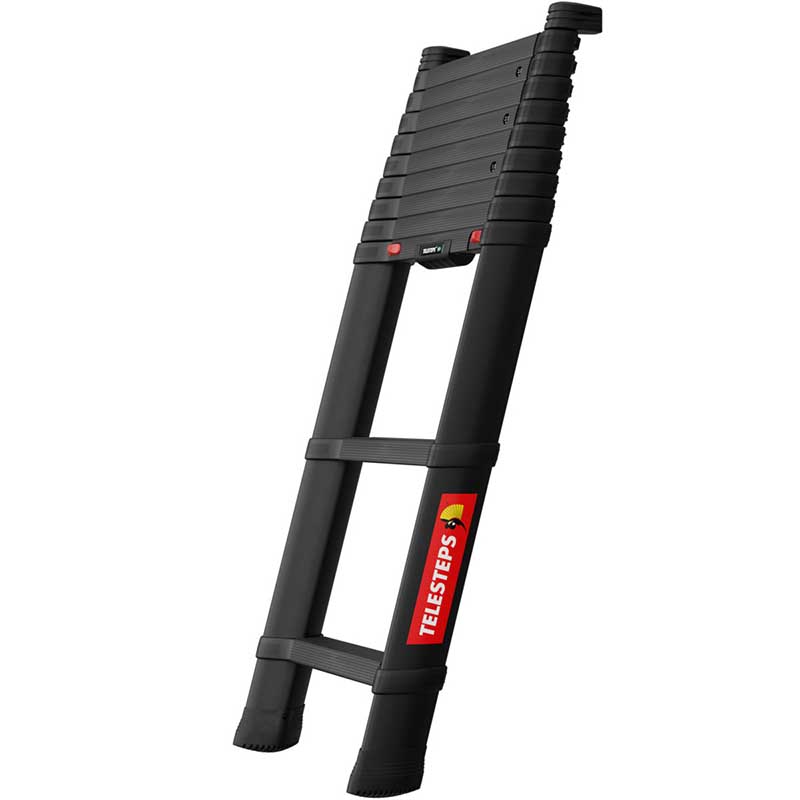 Scara telescopica pentru politie si armata, Telesteps, Tactical Line, neagra, 3.5m, EN1147, 11 trepte, sarcina maxima 500kg