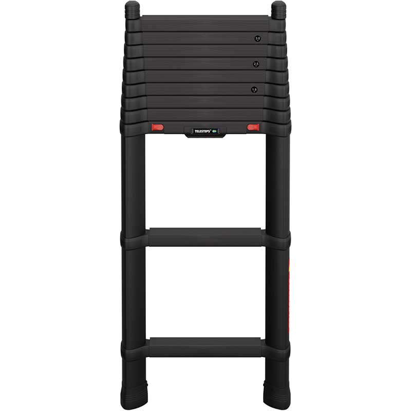Scara telescopica pentru politie si armata, Telesteps, Tactical Line, neagra, 3.5m, EN1147, 11 trepte, sarcina maxima 500kg