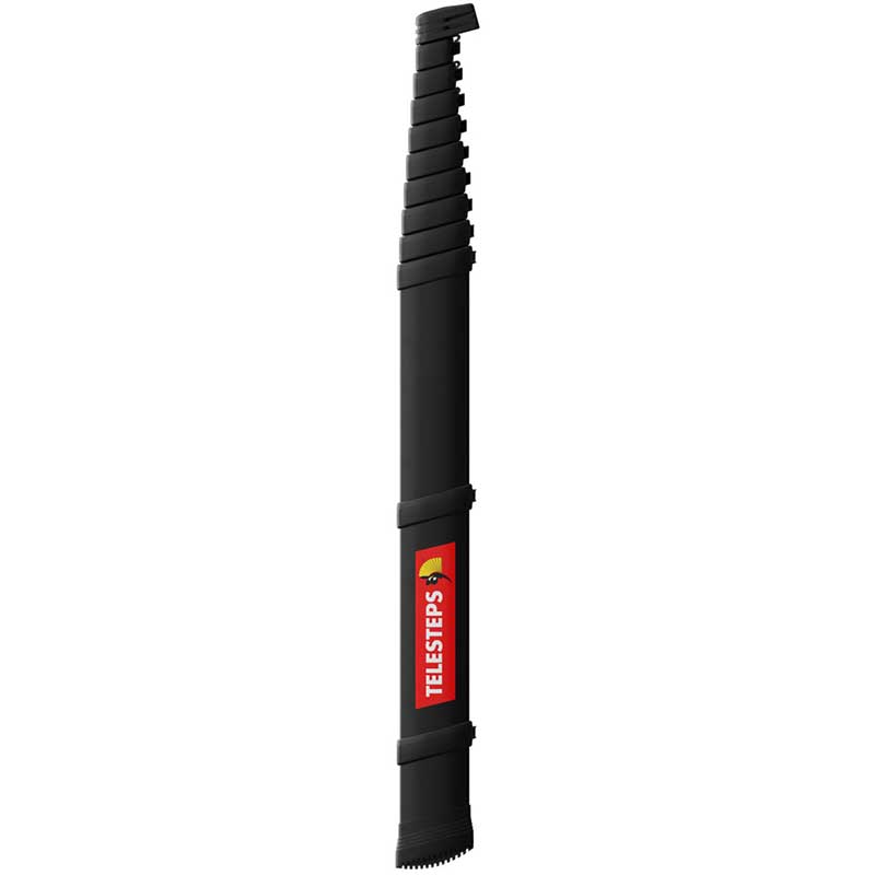 Scara telescopica pentru politie si armata, Telesteps, Tactical Line, neagra, 3.5m, EN1147, 11 trepte, sarcina maxima 500kg