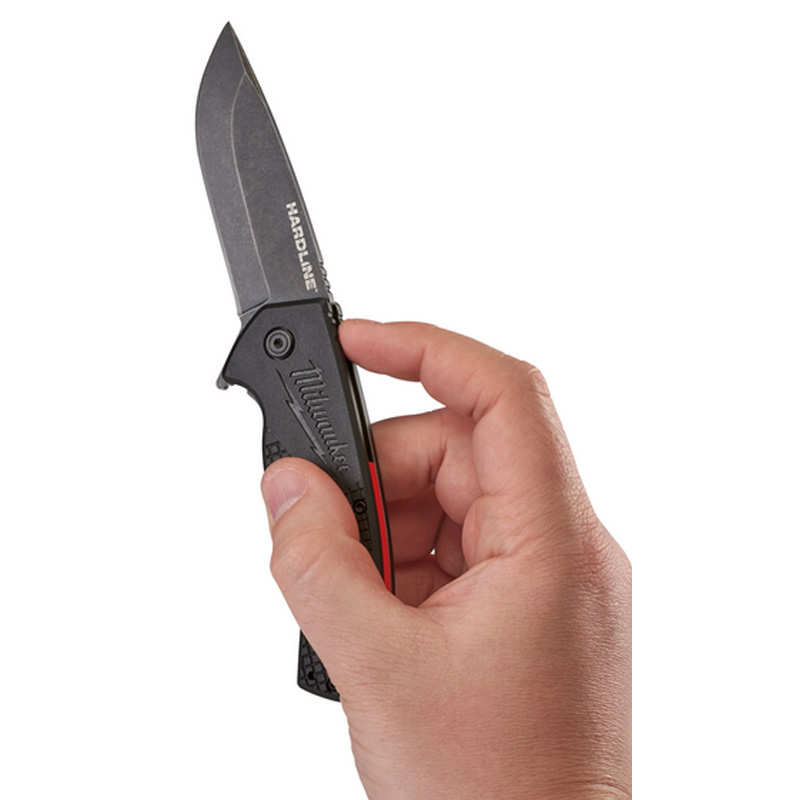 Cutit pliabil (briceag) cu lama neteda 64 mm, Milwaukee HARDLINE