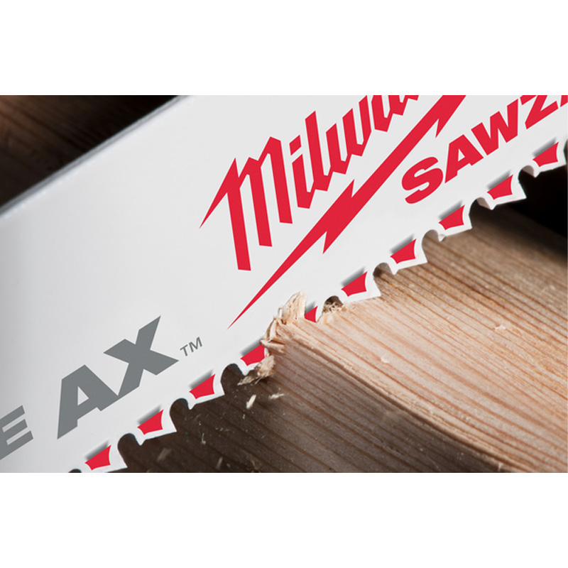 Set 5 panze pentru debitat lemn, pentru fierastraie sabie, 300 mm, Bimetal Co, Milwaukee tip AX 300