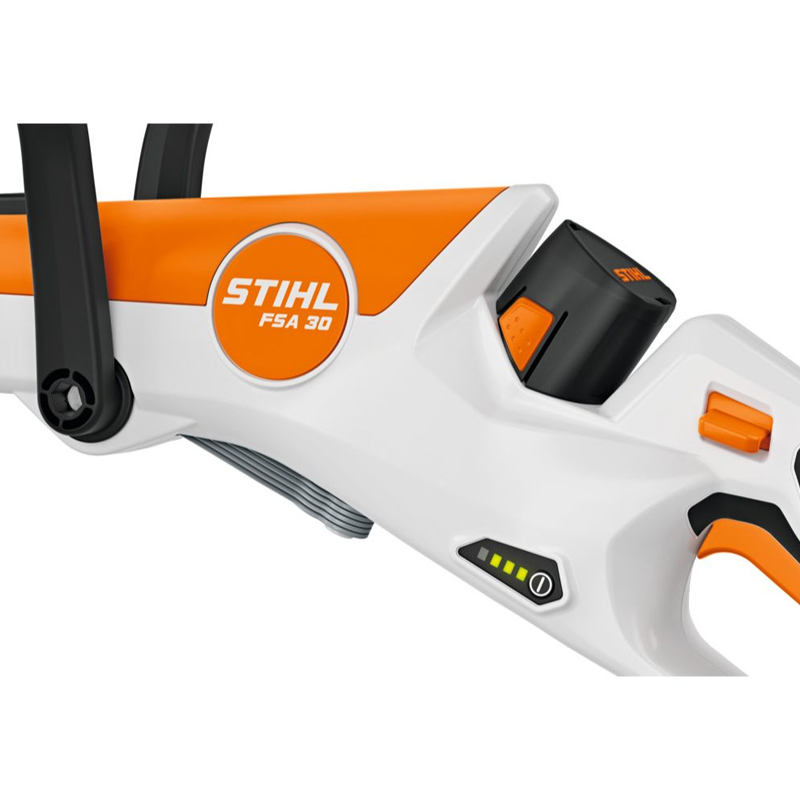 Motocoasa (trimmer) cu acumulator 10.8V, 2.1Ah, Stihl, tip FSA30 Set, sistem AS