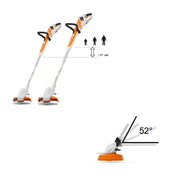 Motocoasa (trimmer) cu acumulator 10.8V, 2.1Ah, Stihl, tip FSA30 Set, sistem AS