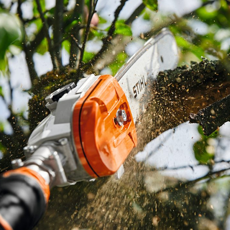 Emondor (fierastrau) de inaltime compatibil cu acumulator 36V, Stihl, SOLO (fara incarcator si acumulator), tip HTA135, sistem AP