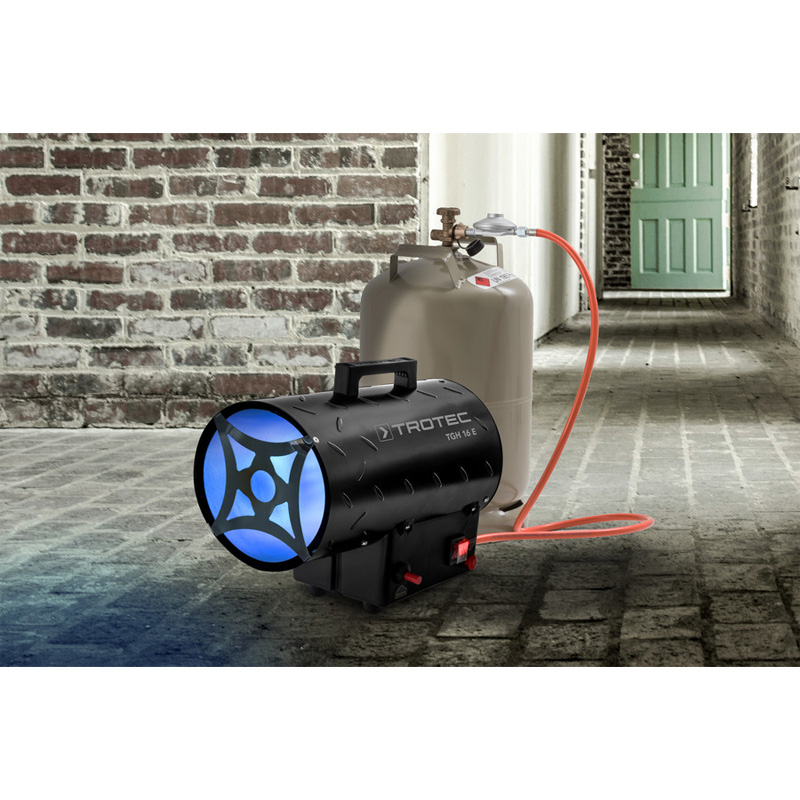 Încălzitor de aer cu GPL TROTEC TGH 16 E, 15 kW – generator de aer cald profesional