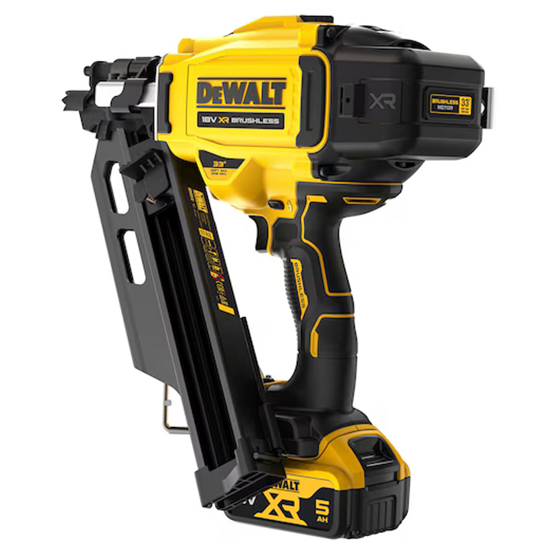 Pistol pentru cuie cu acumulatori Dewalt DCN930P2-QW, 18V, 2 x 5.0 Ah, 90 mm