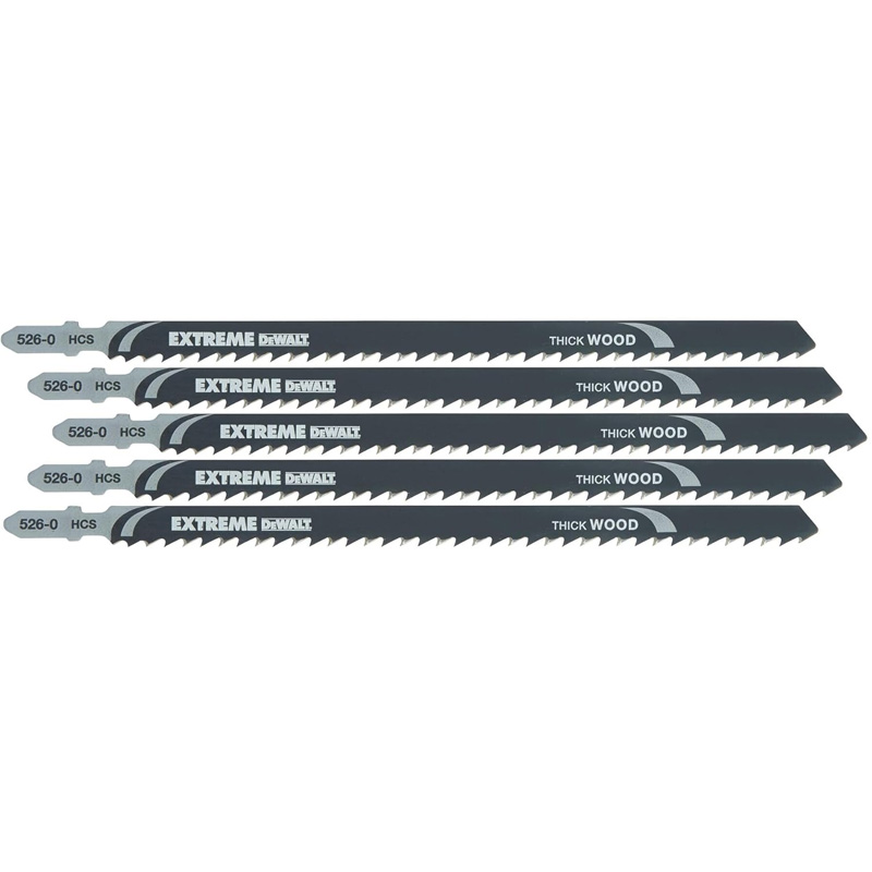 Panza pentru fierastraie verticale / pendulare, T744D, 155mm, DeWalt, set 5 bucati
