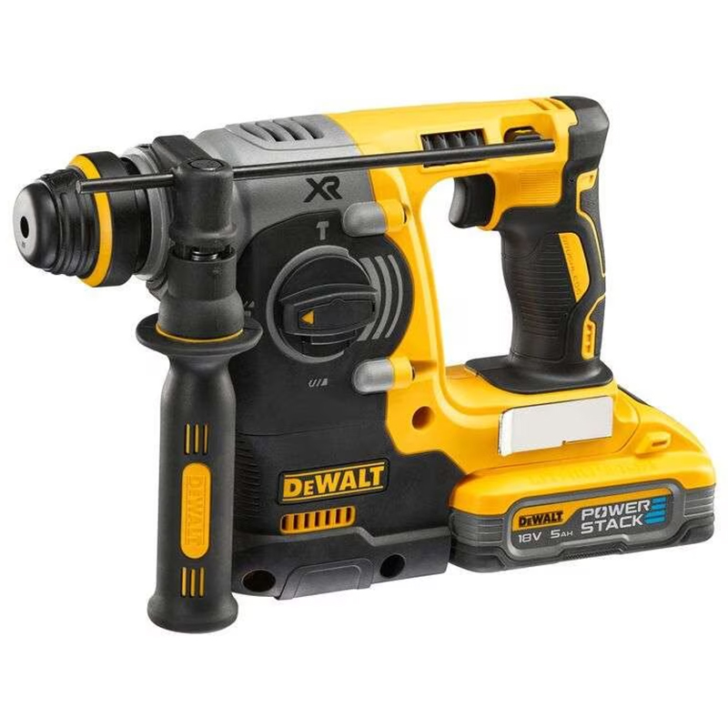 Ciocan rotopercutor SDS-plus, 3 moduri de lucru, 18V PowerStack Li-Ion, 2 x 5.0Ah, brushless, DeWalt DCH273H2T-QW