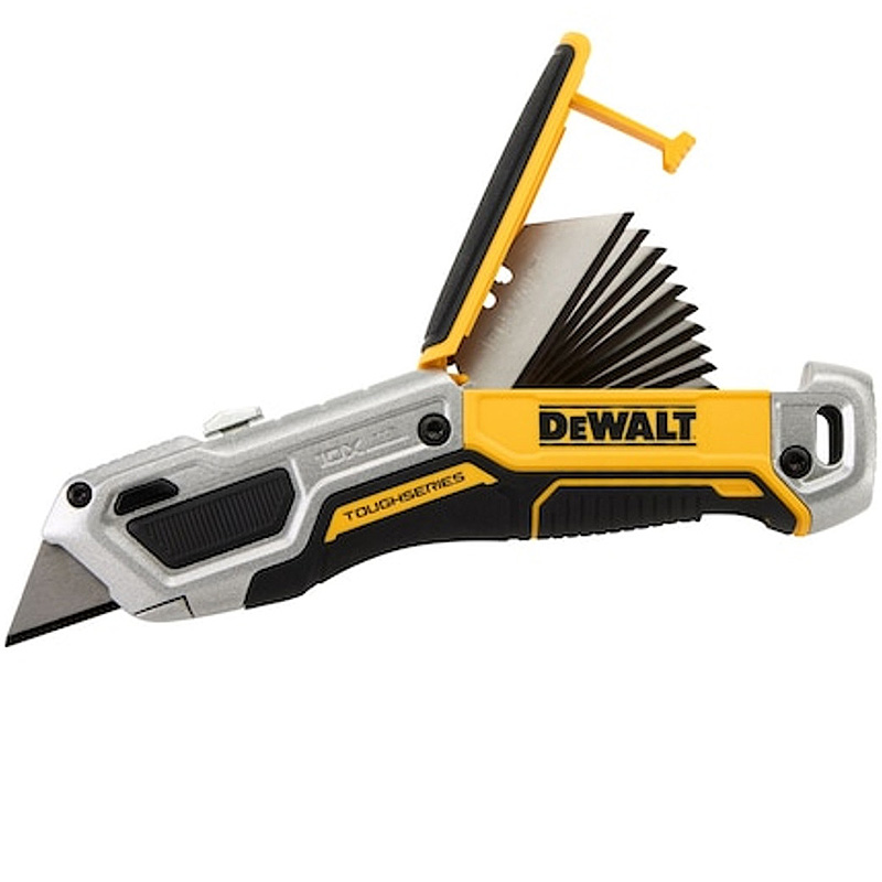 Cutit (cutter) utilitar premium cu lama trapezoidala retractabila DeWalt