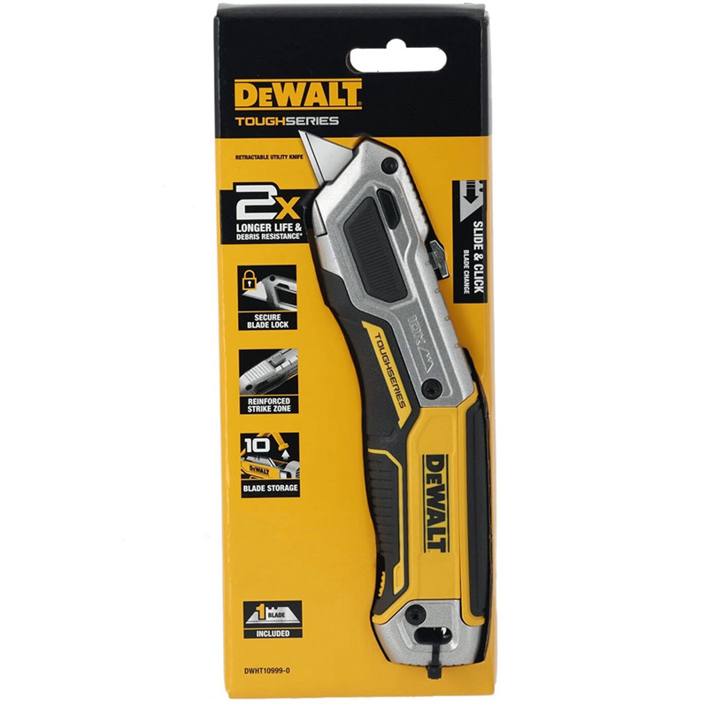 Cutit (cutter) utilitar premium cu lama trapezoidala fixa DeWalt