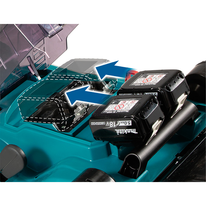 Masina de tuns iarba cu acumulatori Li-Ion LXT 18V, 2x 4.0 Ah, 38 cm, Makita tip DLM382CM