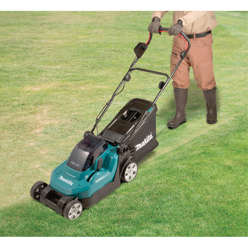 Masina de tuns iarba cu acumulatori Li-Ion LXT 18V, 2x 4.0 Ah, 38 cm, Makita tip DLM382CM