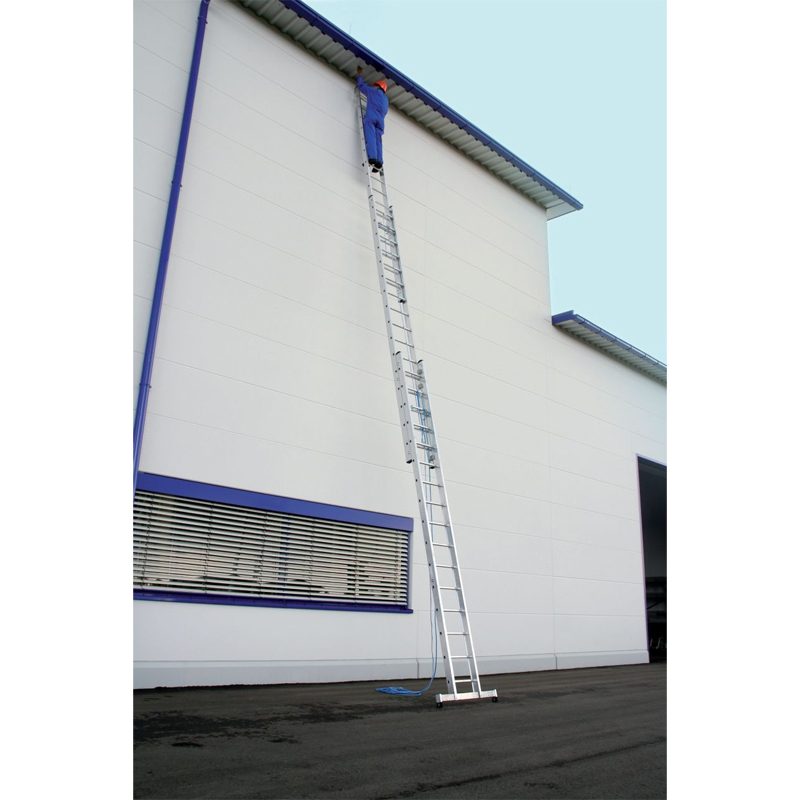 Scara culisanta cu sfoara, din aluminiu Stabilo 3x16 trepte