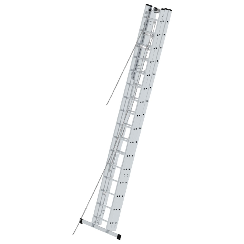 Scara culisanta cu sfoara, din aluminiu Stabilo 3x16 trepte