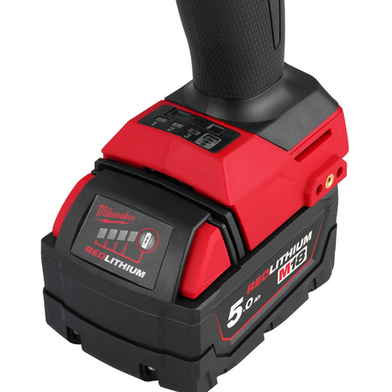 Masina de insurubat cu impact si cumulatori 18V Li-Ion, 2x 5.0Ah, 1/2