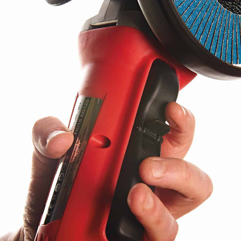 Polizor unghiular 125 mm cu acumulatori 18V Li-Ion, 2 x 4.0 Ah, Milwaukee M18BLSAG125XPDMC-402X