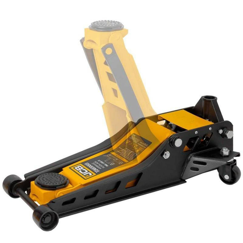 Cric hidraulic crocodil, profesional, cu garda joasa, 3 t, 75 - 508 mm, JCB