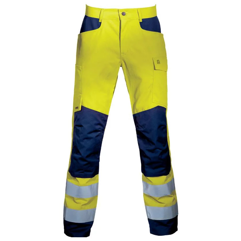 Pantaloni reflectorizanti galbeni de lucru Uvex suXXeed Construction, marimea 46
