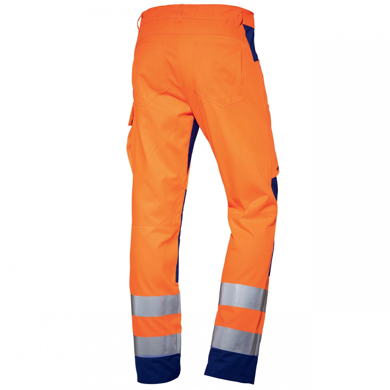 Pantaloni reflectorizanti portocaliu de lucru Uvex suXXeed Construction, marimea 42