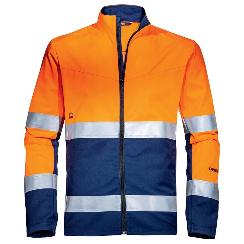 Jacheta reflectorizanta portocalie de lucru Uvex suXXeed Construction, marime XS