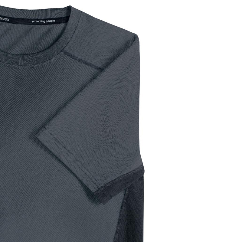 Tricou gri antracit Uvex suXXeed Industry, marime S