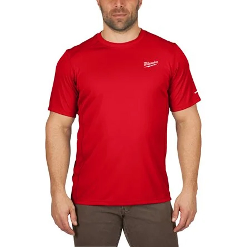 Tricou Milwaukee TEHNIC WORKSKIN WWSSRD (Warm Weather Performance T-Shirt), rosu, marime S