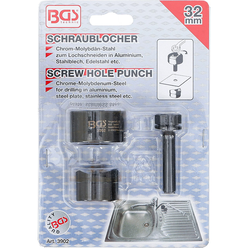 Dispozitiv pentru perforat tabla, diametru 32mm, BGS